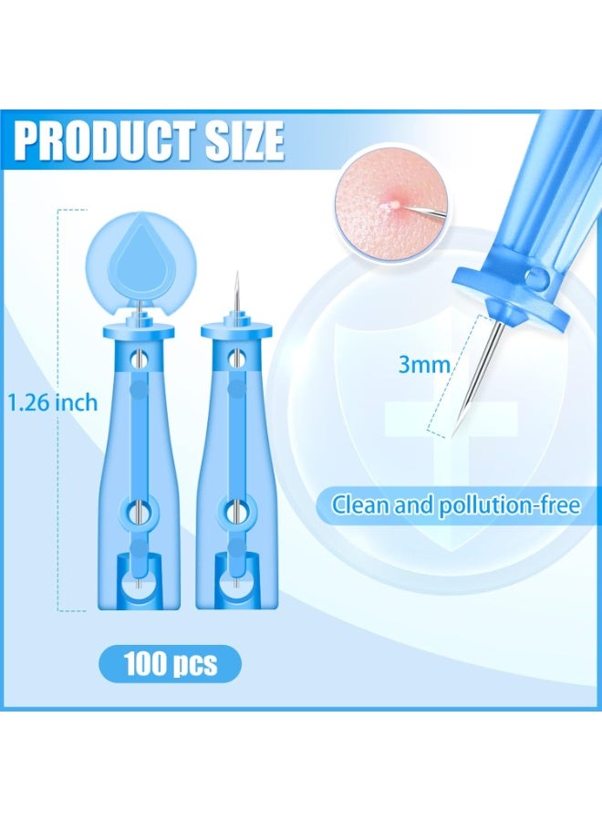 general Sterile Needles for Pimples, 100Pcs Disposable Acne Lancet Effective Blemish and Blackhead Removal Tools for Clear Skin - Image 2